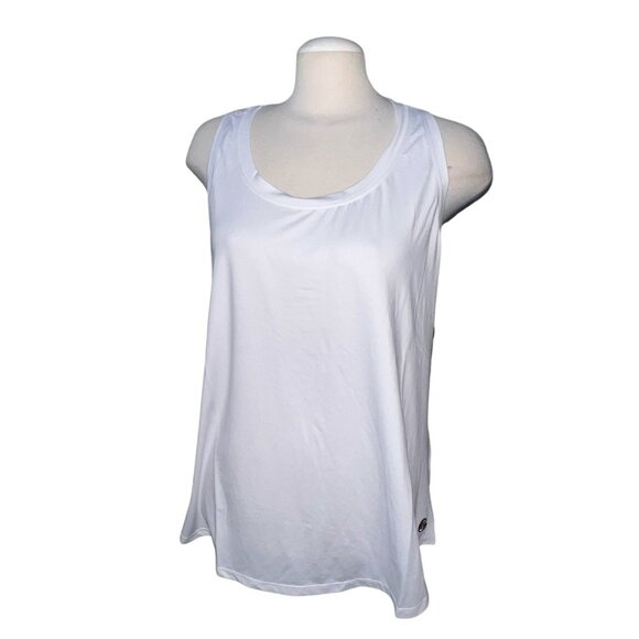 Champion Sleeveless Crew Neck Active Open Back Active Tank Top Sz XXL Womens Whi - Picture 3 of 14